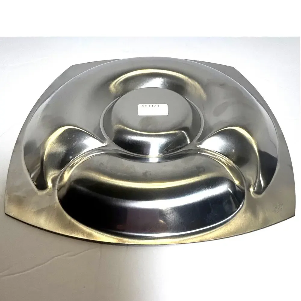 Vintage MCM Cultura Swedish Stainless Steel Serving Dish W/Bowl and Spoon‎ NIP
